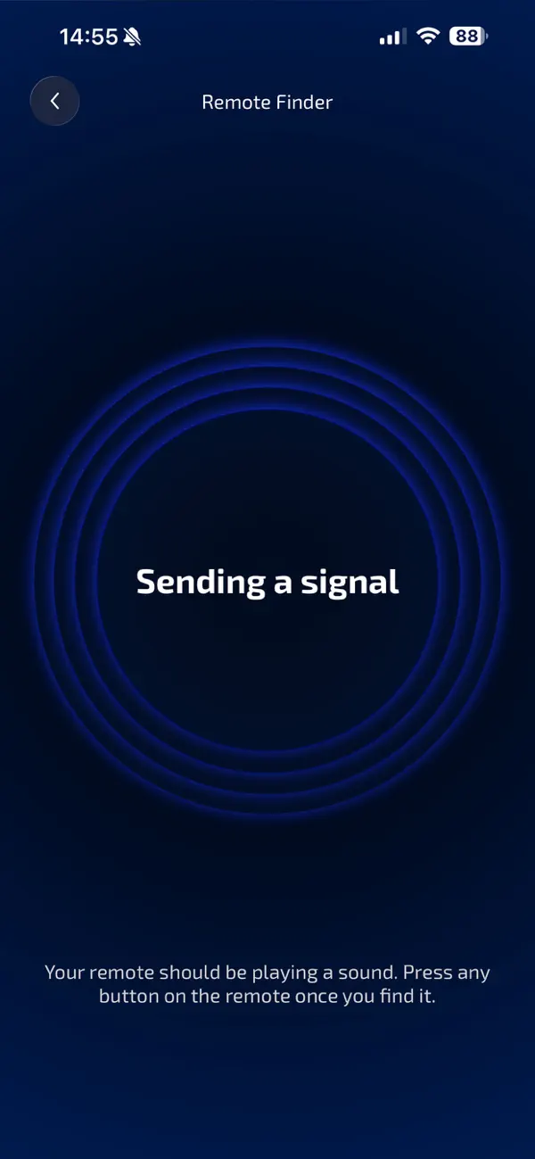 Find TV Remote sending a sound signal